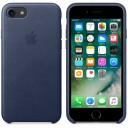 Чехол кожаный для iPhone 7 Leather Case - Midnight Blue